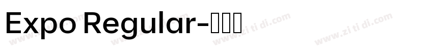 Expo Regular字体转换